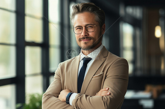 站立的商务男性图片