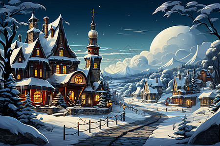 冬日童话世界图片