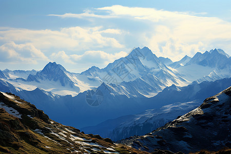 山脉的自然美景图片