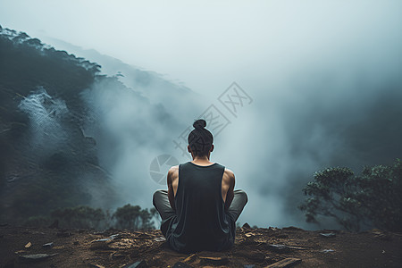 坐着的男人背景图片