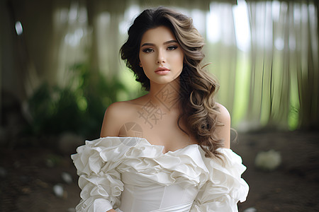 美丽的新娘背景图片