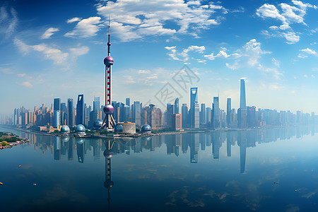 东方建筑上海东方明珠背景