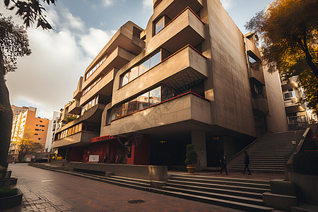 混凝土建筑背景图片