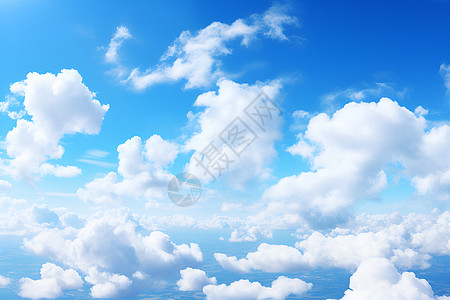 天空的白云背景图片
