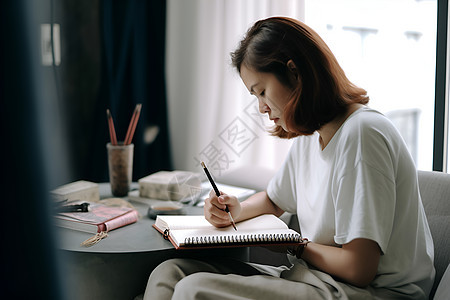 女士穿着白衬衫图片