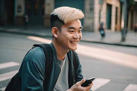 微笑着的男子图片