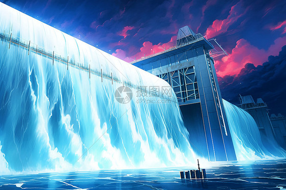 水电想象大坝发电图片