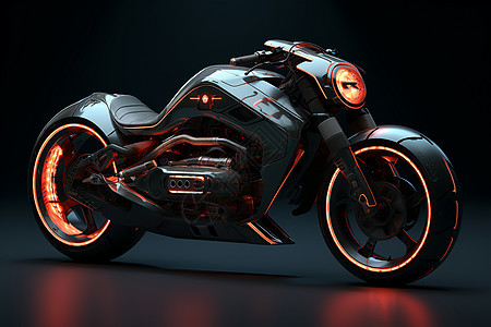 未来能源摩托车背景图片