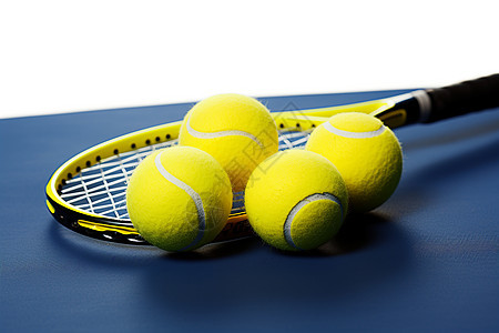 网球场上的运动器材背景图片