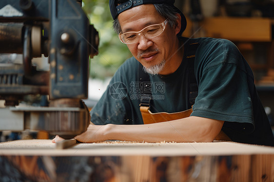 机器前工作的男人图片