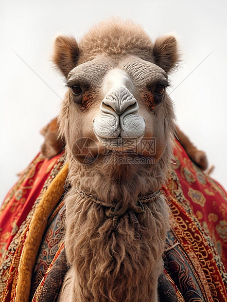 骆驼身上的丝绸图片