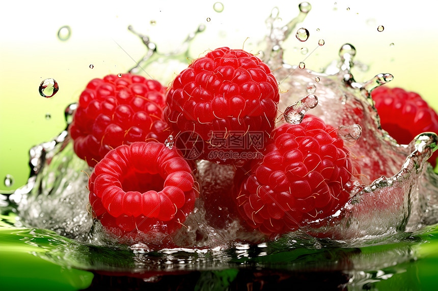 新鲜的树莓图片