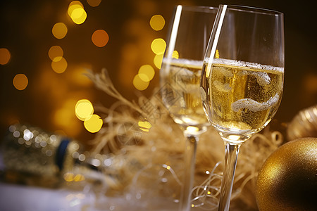 庆祝的香槟背景图片
