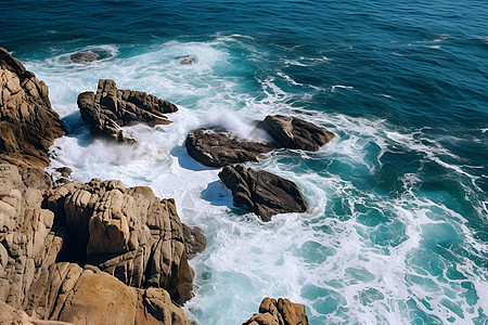 奔腾的海浪图片