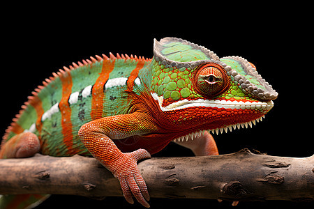 五彩斑斓的蜥蜴动物背景图片