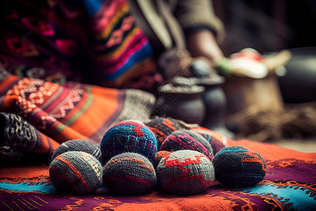 五彩斑斓的民族织物图片