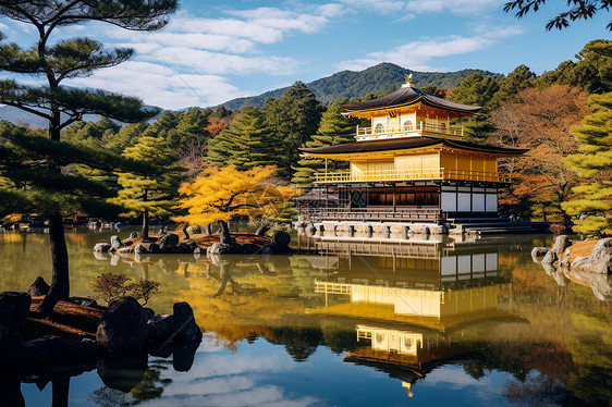 复古的建筑和美景图片