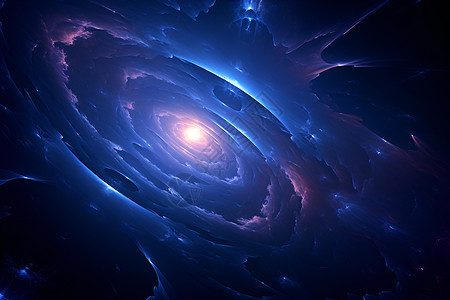 宇宙中的美丽银河图片