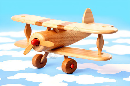 木头制造的飞机图片