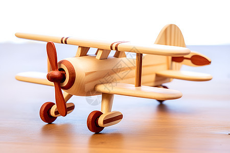 木制的手工飞机图片