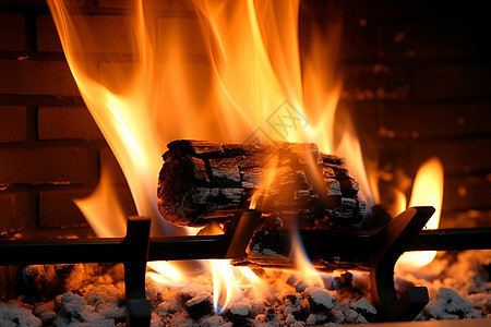 温暖的壁炉图片