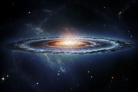 宇宙的美丽银河背景图片