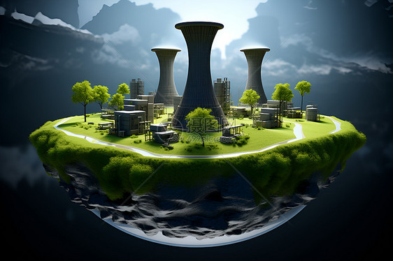 未来的能源工厂图片