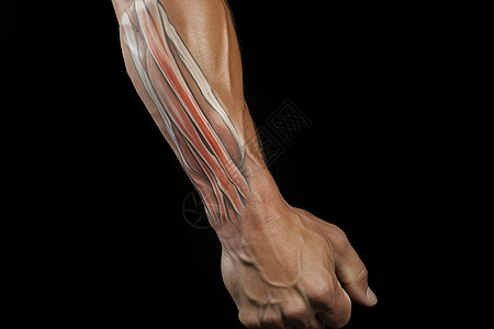 人体臂膀的肌肉图片