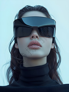 现代科技的VR智能眼镜背景图片