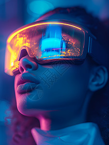 电影般的虚拟现实眼镜图片