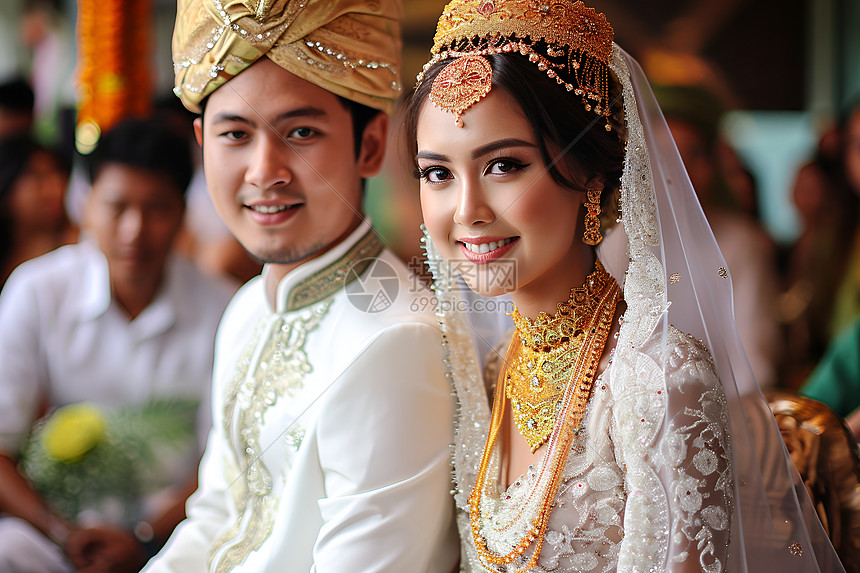 泰国新娘和新郎图片