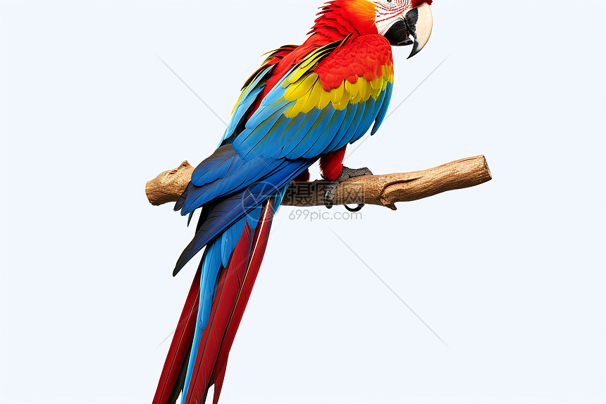 很漂亮的彩色鹦鹉图片
