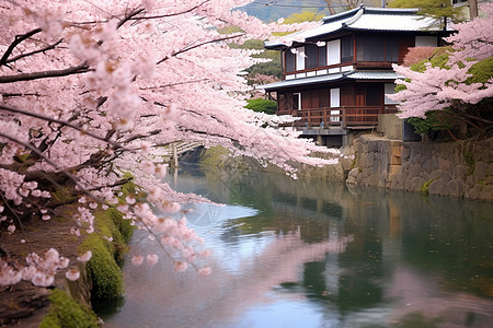 樱花小屋图片