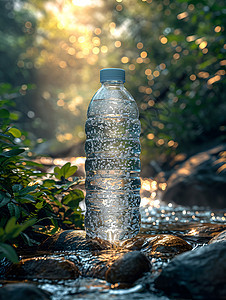 山川一瓶水背景图片
