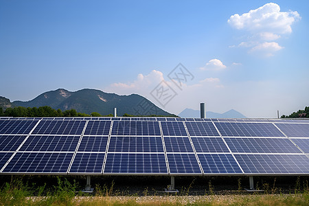 太阳能风能太阳能板背景