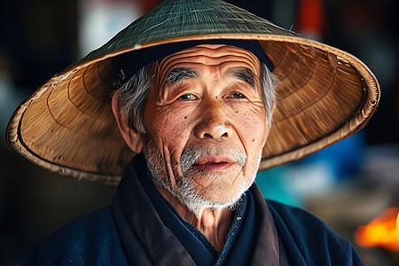 沧桑感的老年男子图片