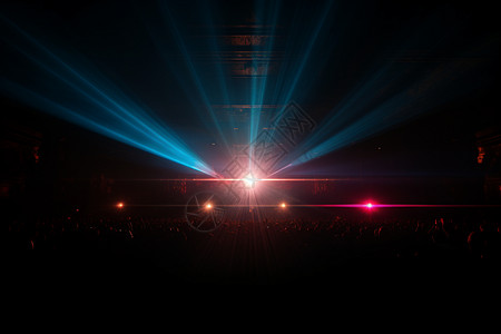 璀璨发光的音乐会舞台背景图片