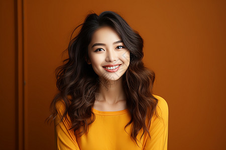 笑容灿烂的亚洲美女图片
