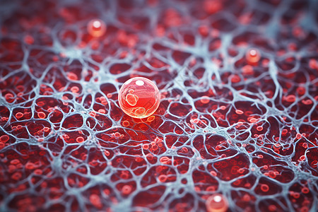 抽象微生物癌症细胞概念图图片