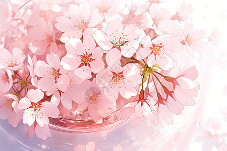 清新的樱花背景图片