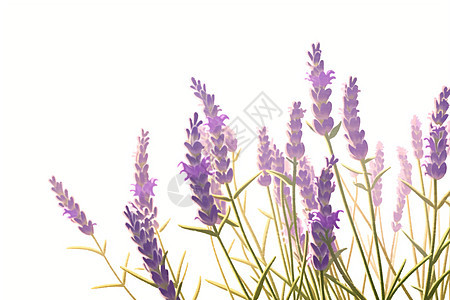 紫色薰衣草花束背景图片