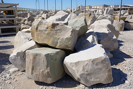 施工工地的岩石背景图片