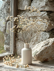 优雅自然的花瓶摆设图片