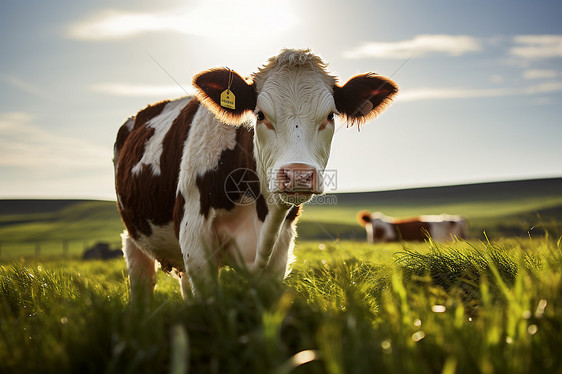 乡村农业养殖的奶牛图片