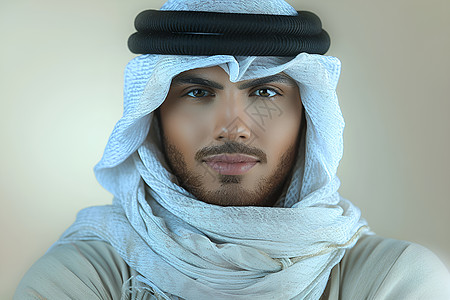 阿拉伯服饰的男子图片
