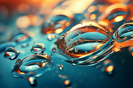 波光粼粼水滴背景图片