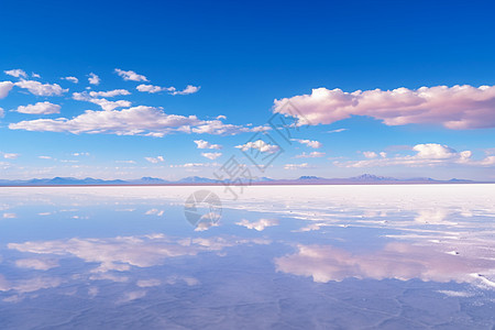 天空背景的水面图片