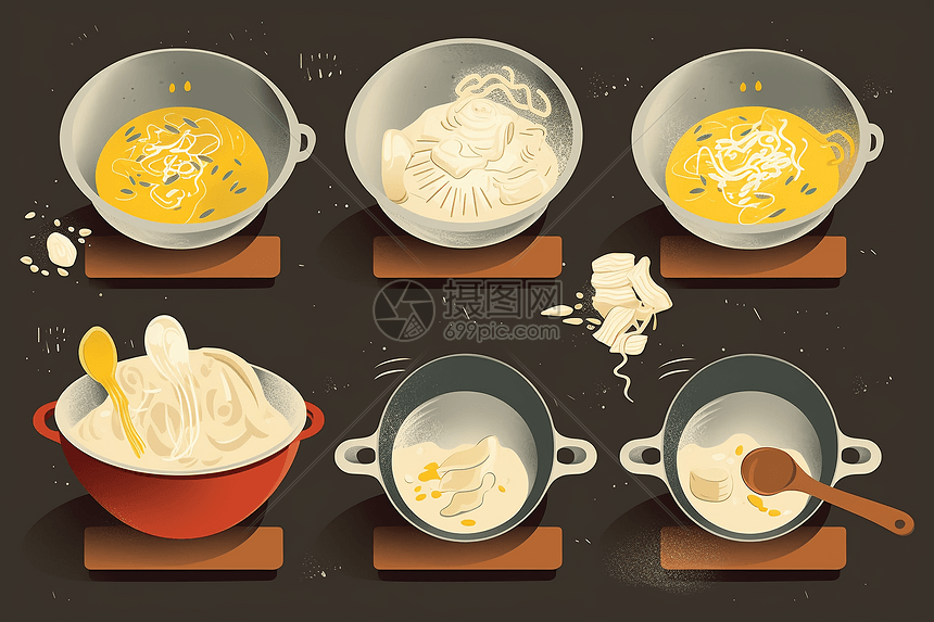 制作面食的步骤图图片