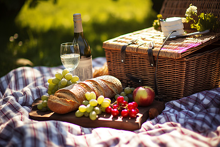 夏日野餐美食图片