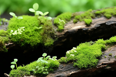 绿色青苔背景图片